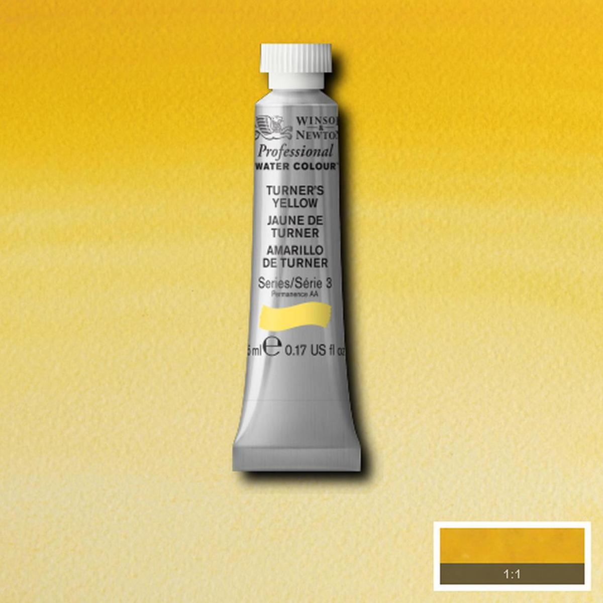 W&N Professional  Aquarelverf 5ml | Turners Yellow